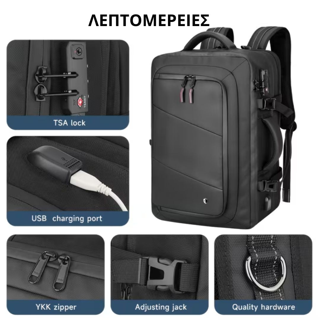 Sakidio-sympiesis-me-keno-aera-VacuumX-50L-me-kleidaria-TSA-kai-thyra-USB