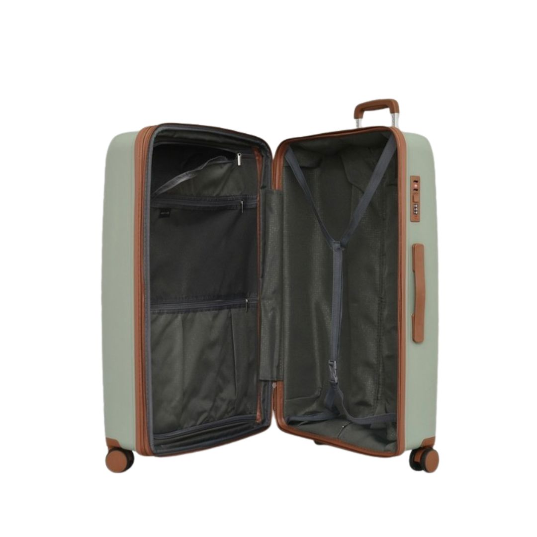 Set-3-valises-sklirou-typou-apo-polypropylenio-me-4-diplous-peristrefomenous-trochous-prasinos